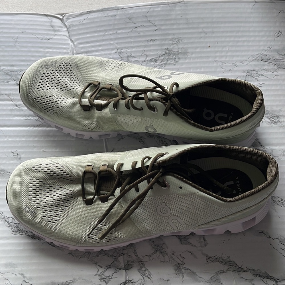 ON CLOUD C ALOE WHITE AND BROWN MENS SIZE 12 LIGHTWEIGHT BUILT FOR MIXED… - Picture 5 of 11
